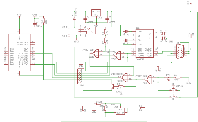 Schaltplan LPC Programmer